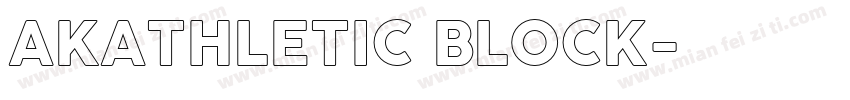 AKATHLETIC BLOCK字体转换